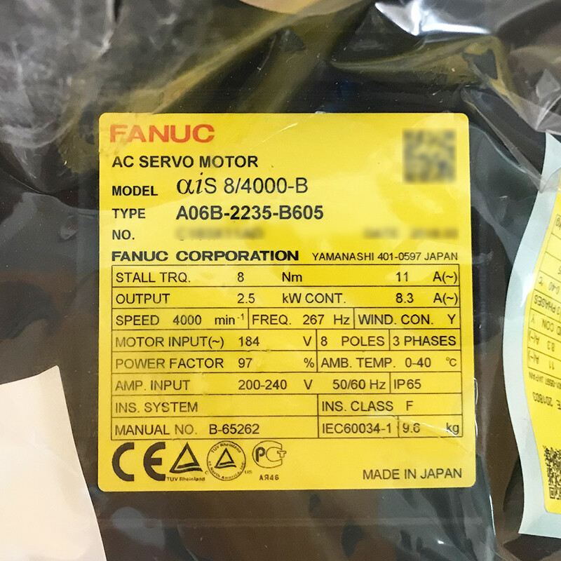 1PC Fanuc A06B-2235-B605 Servo Motor New One Expedited Shipping A06B2235B605
