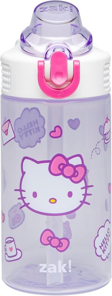 Zak Designs Sanrio Sage Kids Water Bottle For School or Travel, 16oz Durable