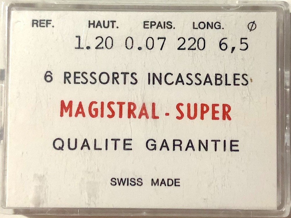 1.20mm x 0.07mm Mainspring Watch Repair Part E22 6.5 Ø