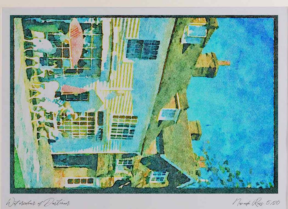 374095 High Street Tenderden Kent A3 Watercolour print