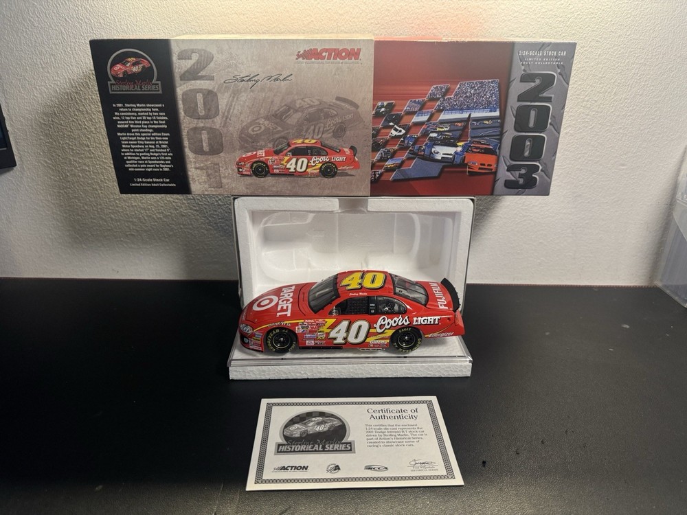 1:24 Scale Sterling Marlin 40 Coors Light Target 2001 Dodge Intrepid Diecast Limited Edition 1 of 2712