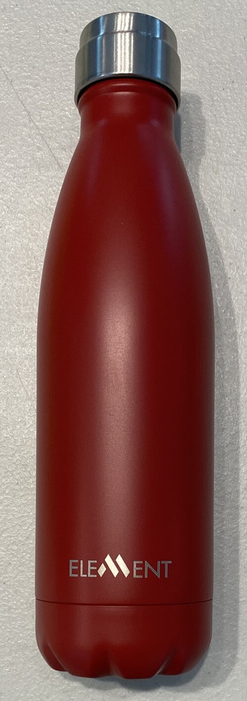 Element Double-Wall Vacuum Insulated Stainless Steel Water Bottle Red Non-leak-image