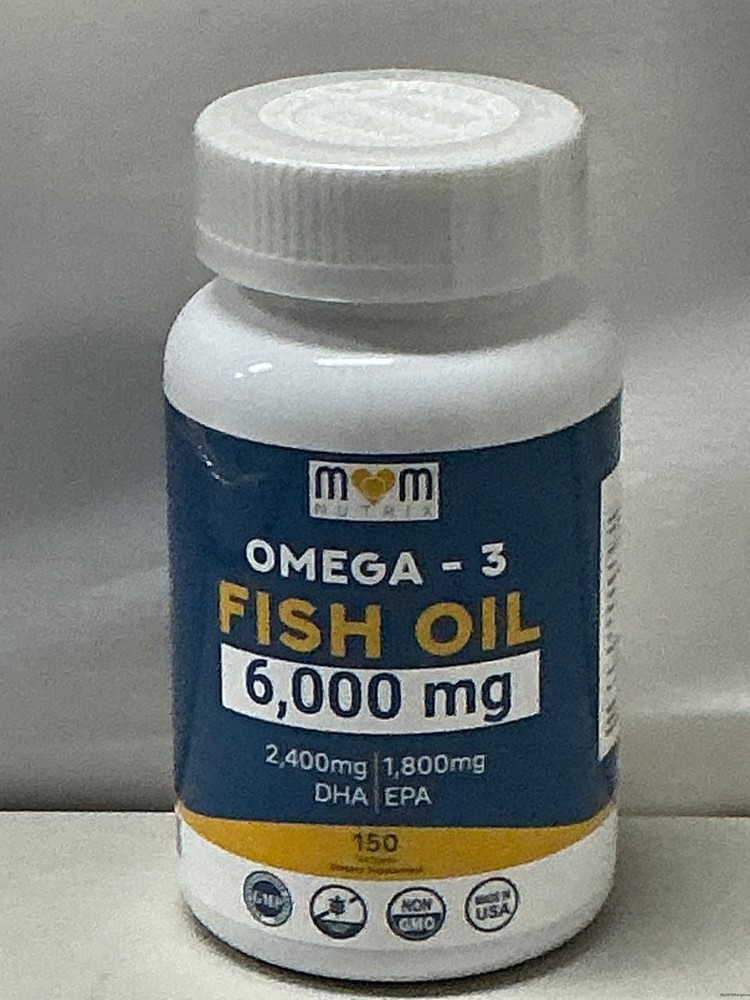 High-Potency Omega 3 Fish Oil 6000mg with Max EPA DHA