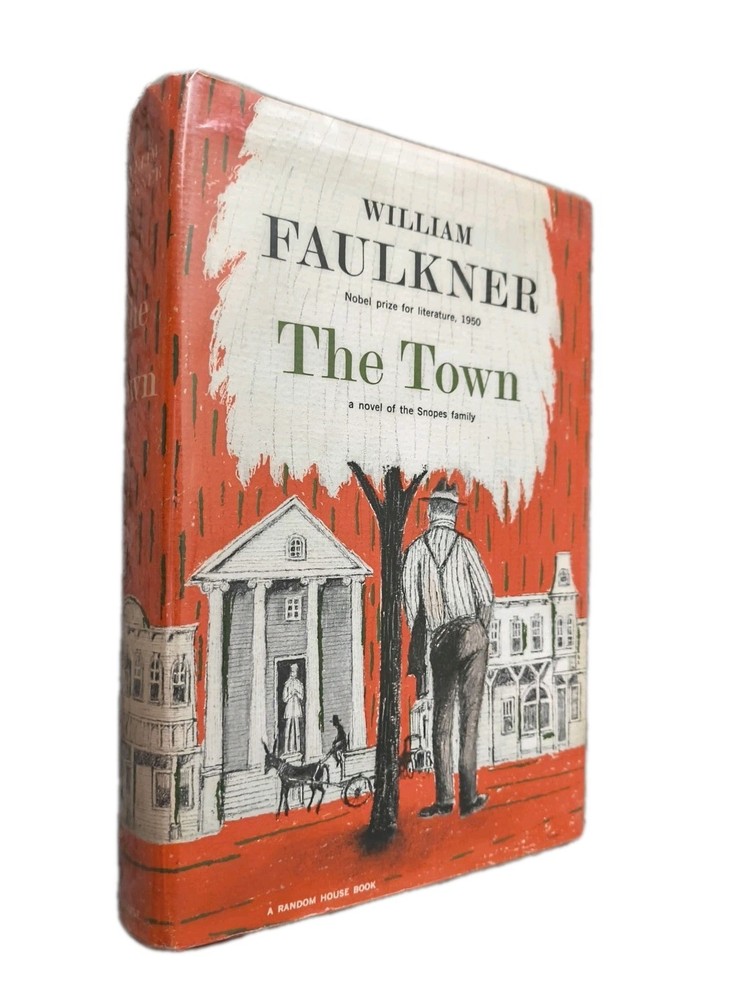 The Town by William Faulkner True 1st Edition w/ error pg. 327 - 1957 vintage C
