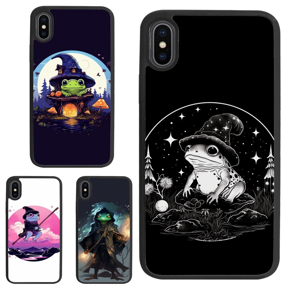 For iPhone XS XR 6 7 8 Plus SE 2nd 3rd Plastic TPU Case wizard Witch Frog