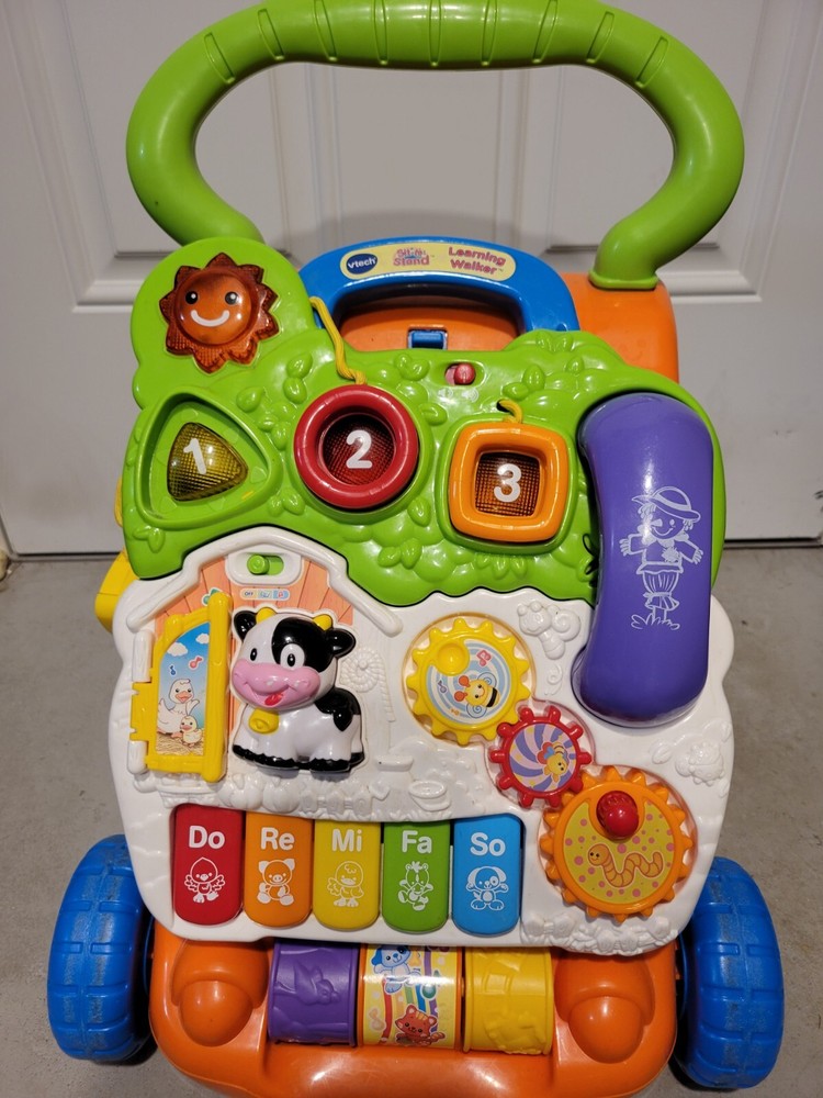 VTech 5 Piano Keys Sit-to-Stand Learning Walker - Orange