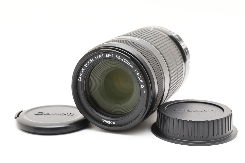 Canon EF-S 55-250mm f4-5.6 IS II Telephoto Zoom Lens Exc+5 From Japan #2597