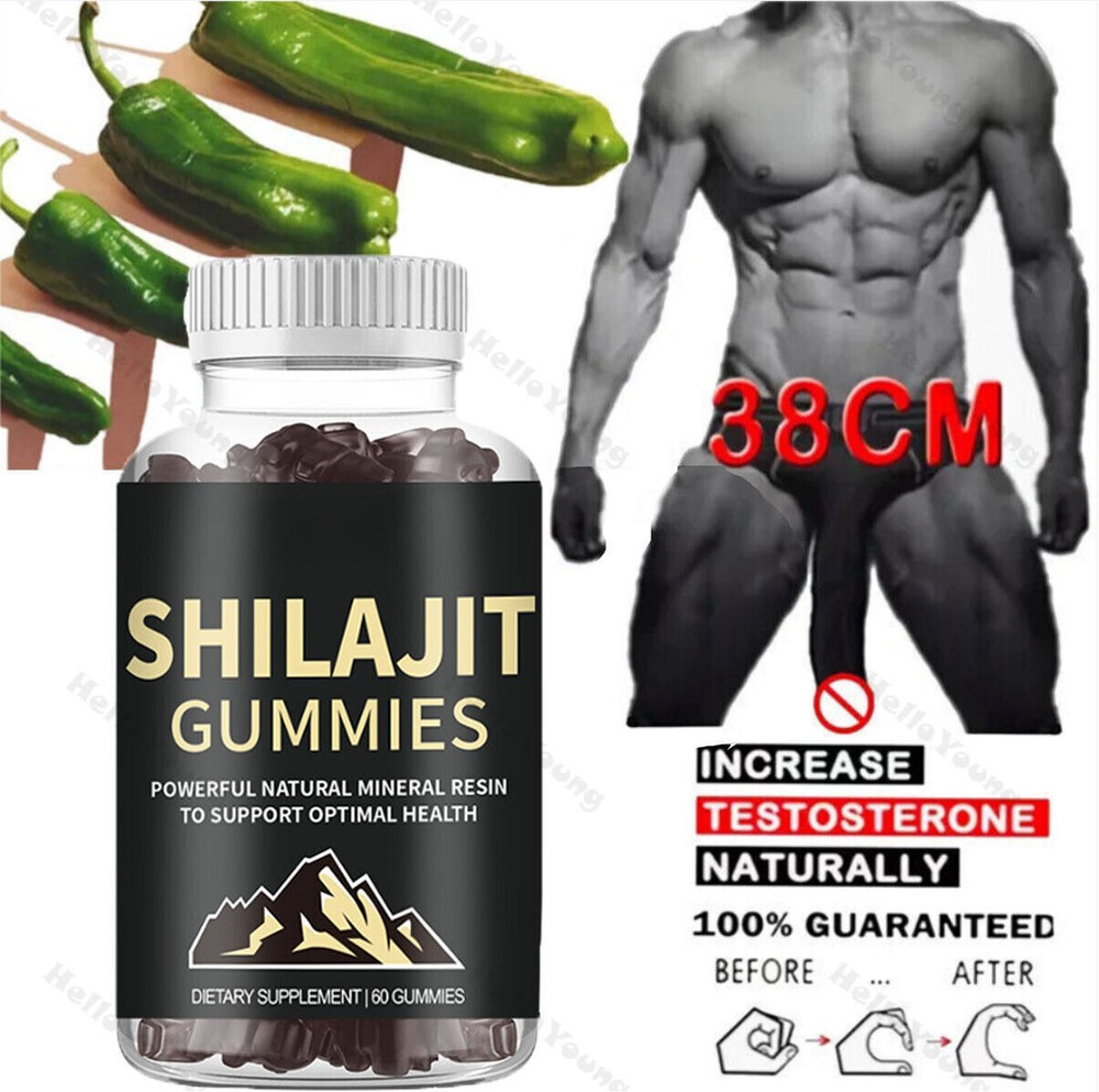 100% Pure Himalayan Shilajit Gummies Immune Support w/ AshwagandhaChaga Mushroom