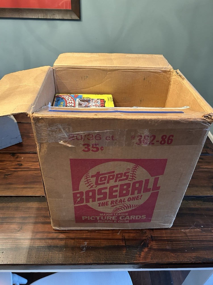 1986 Topps Baseball Unopened Wax Box BBCE