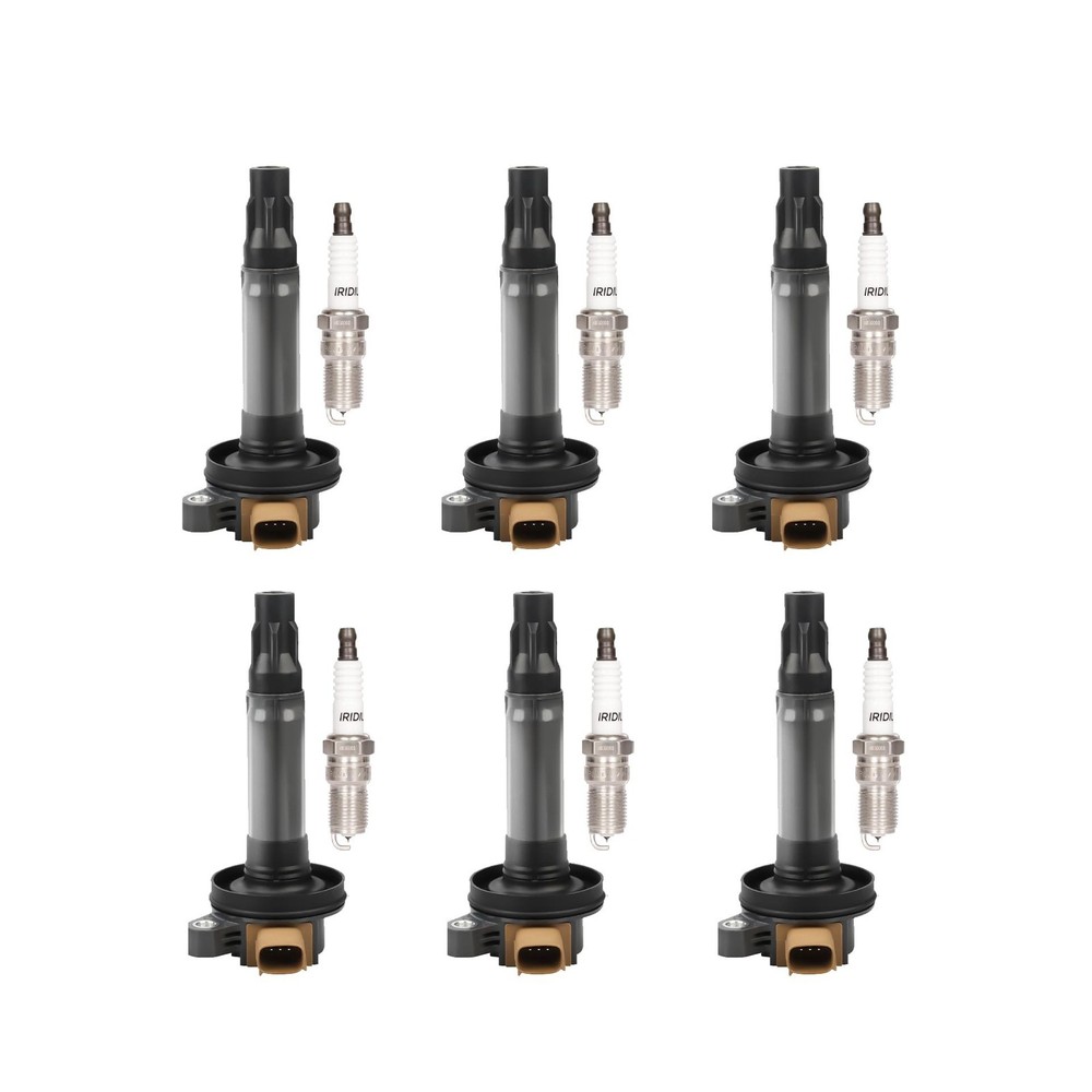 Ignition Coil and Spark Plug Set of 6, for Ford 3.5L EcoBoost V6