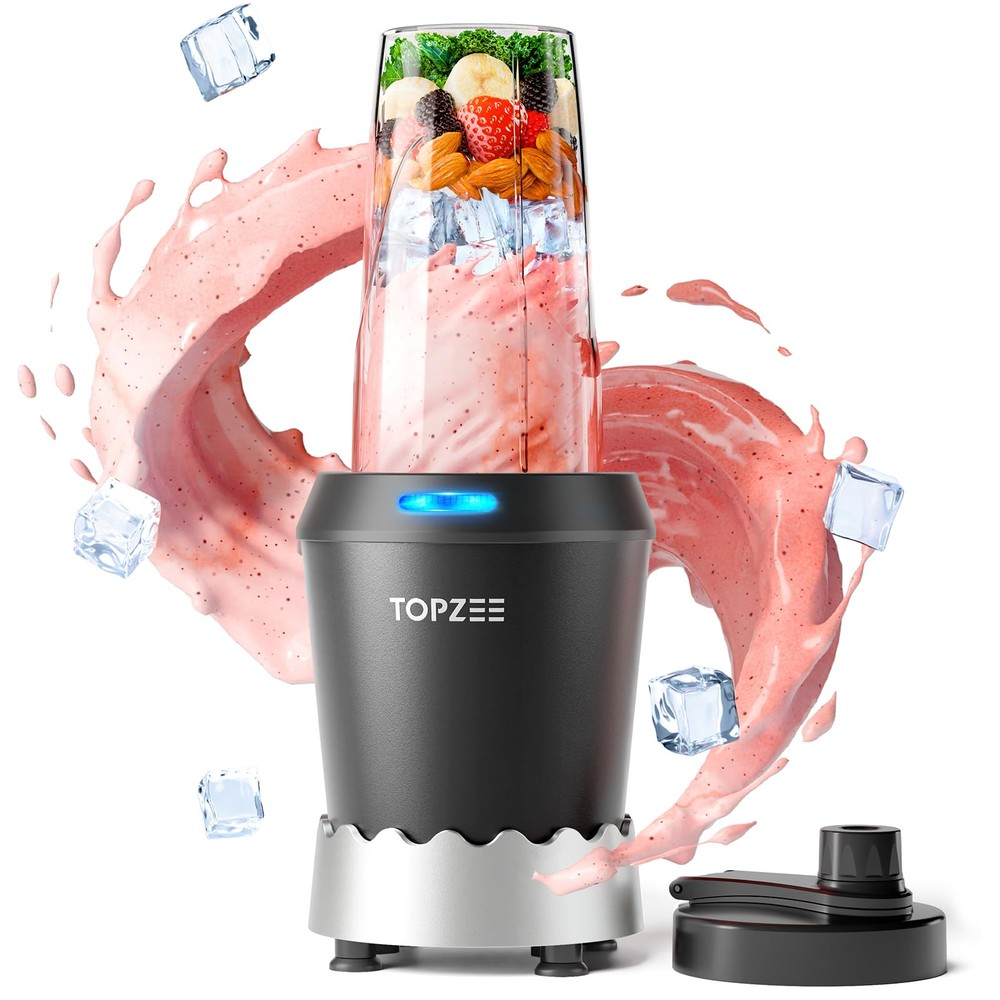 Personal Bullet Smoothie Blender - 1000W Single Serve Smoothie Maker with 24o...