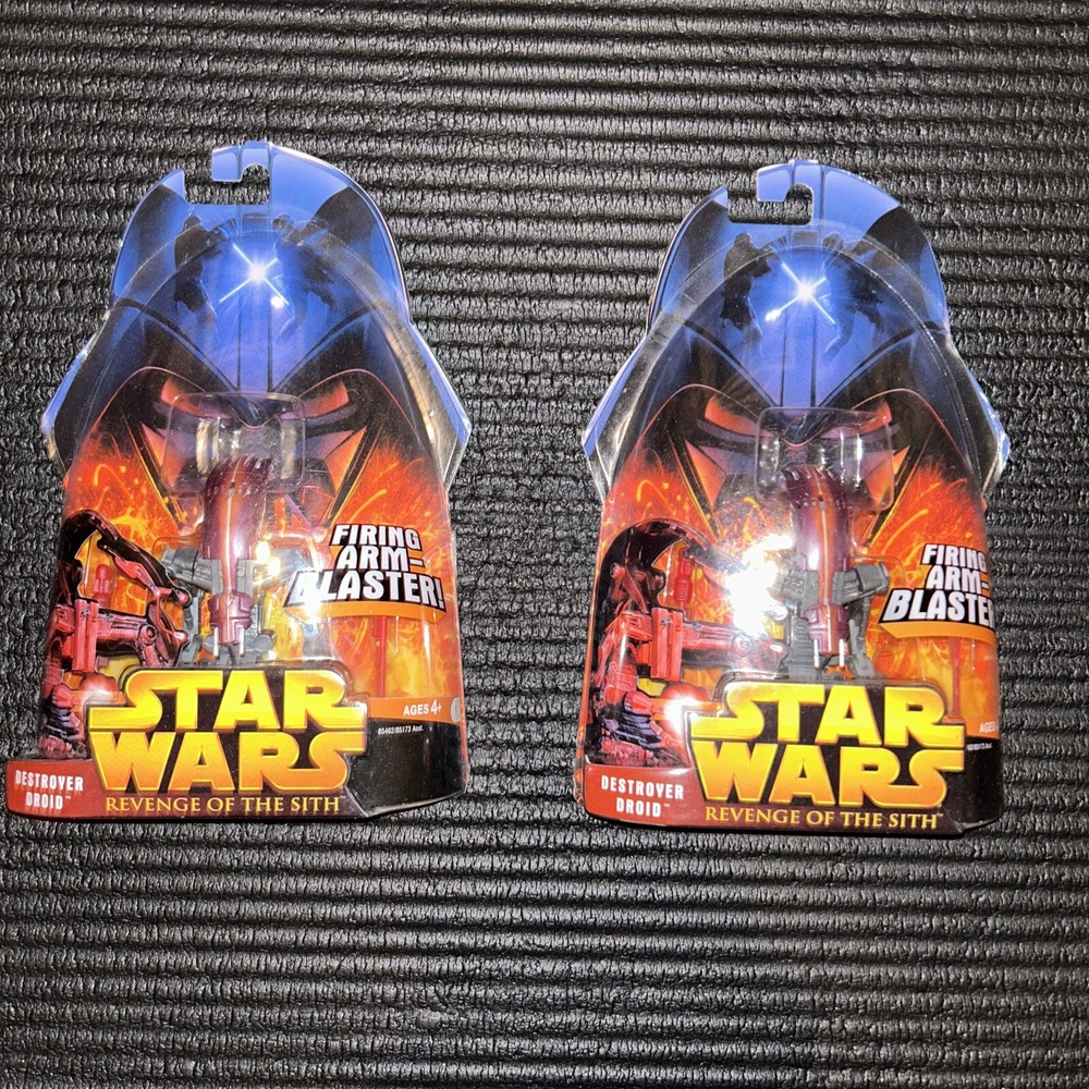 2 Hasbro Star Wars Revenge of the Sith Destroyer Droid Firing Arm-Blaster...