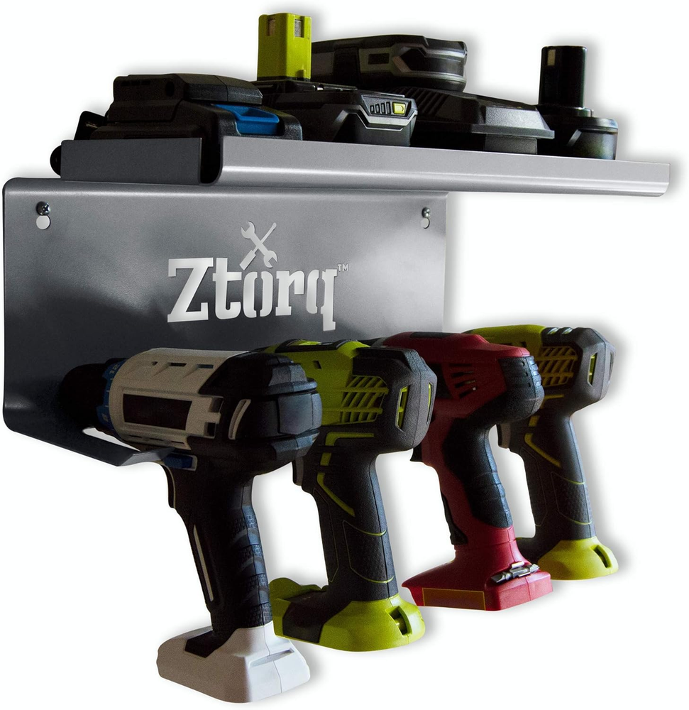 Ztorq Cordless Drill Holder Wall Mount Storage Shelf Rack for Tools