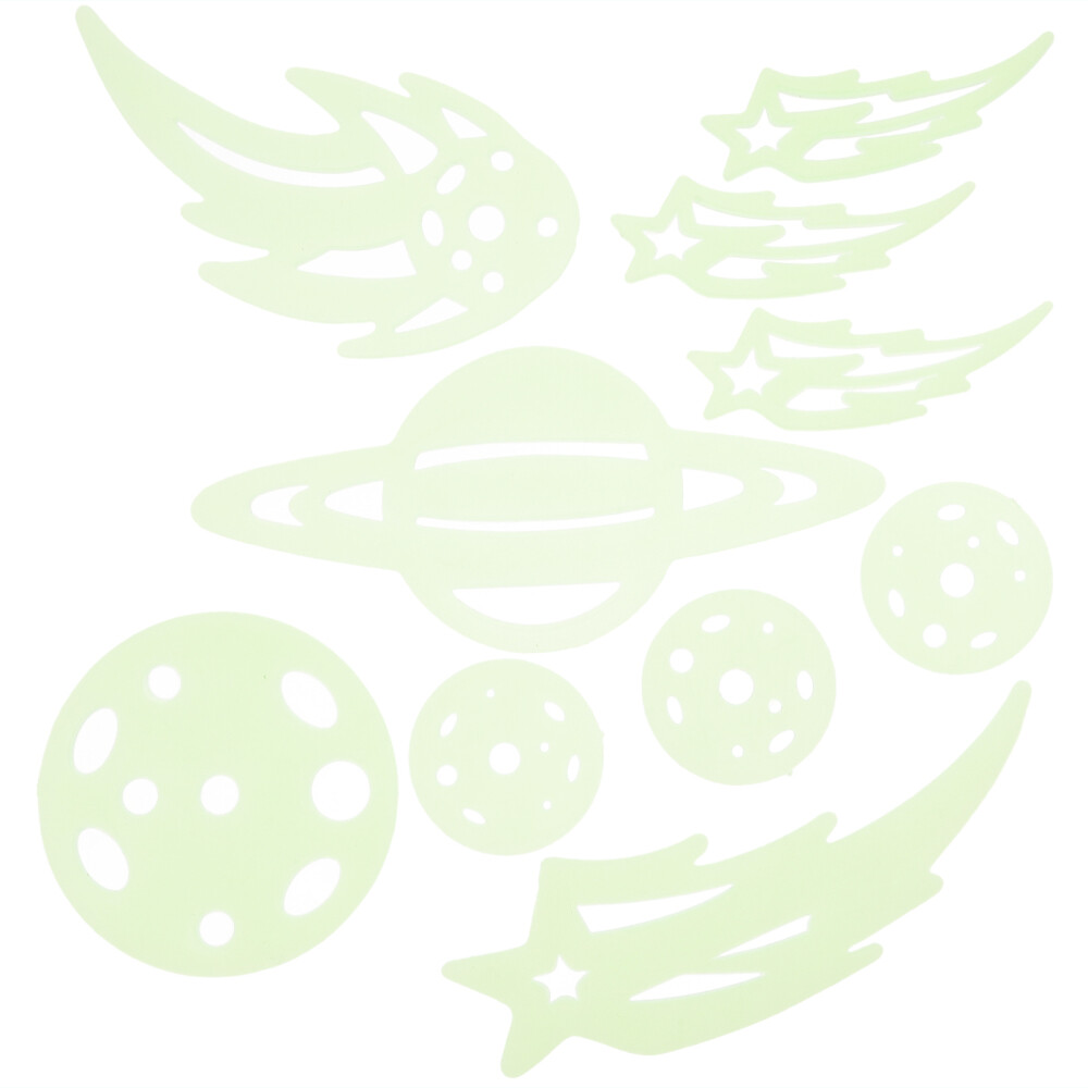 40 Glow-in-the-Dark Star Meteor Moon Wall Stickers for Kids Room Stage Lighting