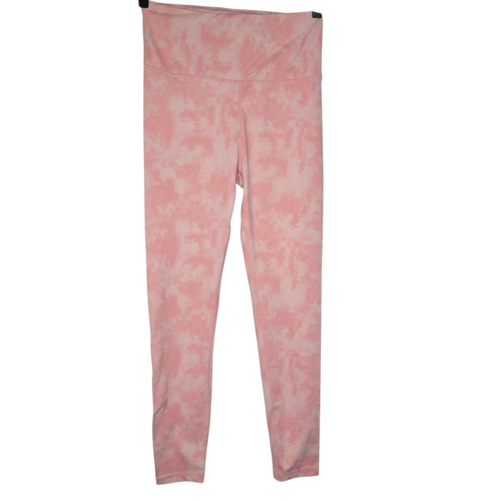 Allfenix Womens Blush Pink Tie Dye High Rise Logo 7/8 Leggings Size XS