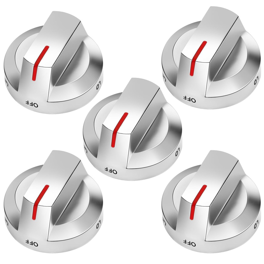 5-Pack OEM Stove Knob DG94-03500A/Z - Fits DG94-03500A, DG94-03500U & More