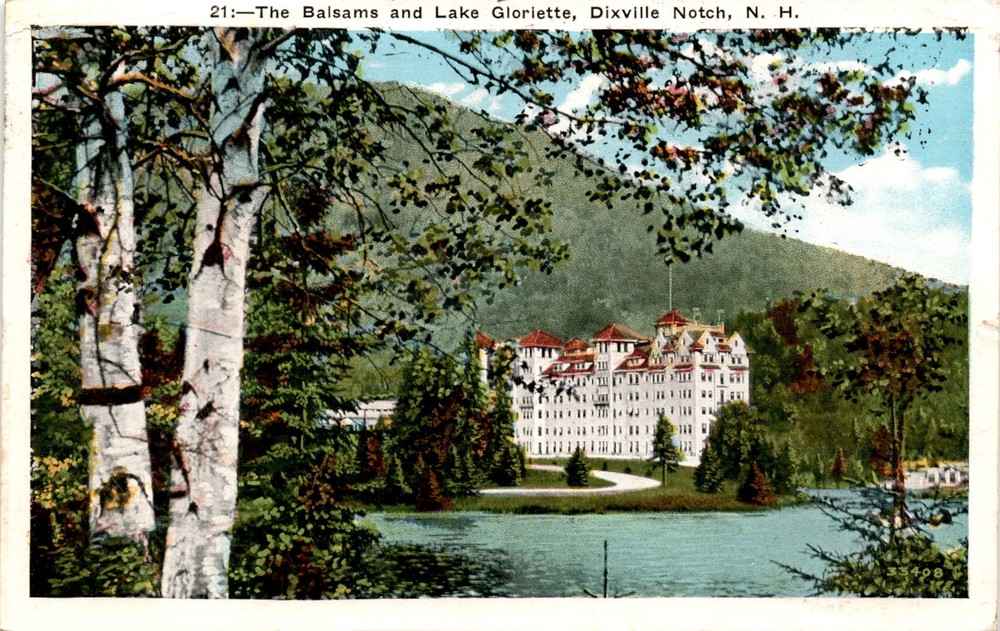 The Balsams, Lake Gloriette, Dixville Notch, N.H., Miss Postcard