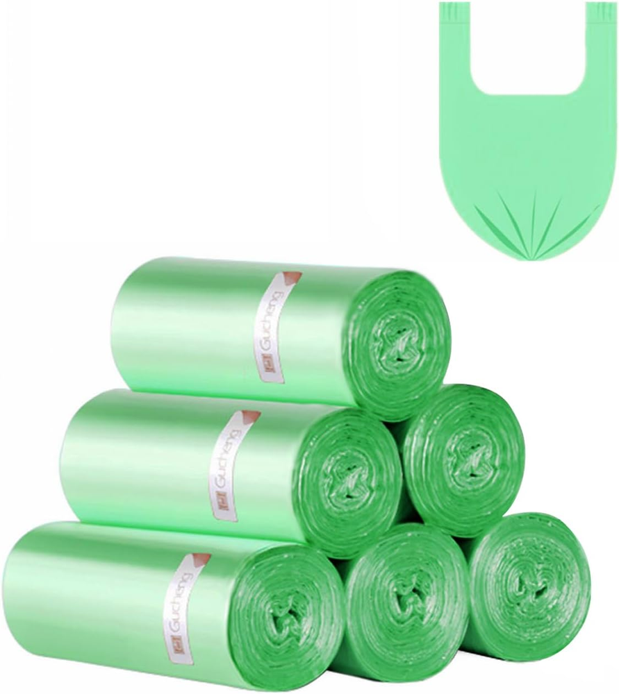 Bin Bags with Handles,100 Bags 20L,Small Strong Trash Bag Bin Liners, Kitchen Ba