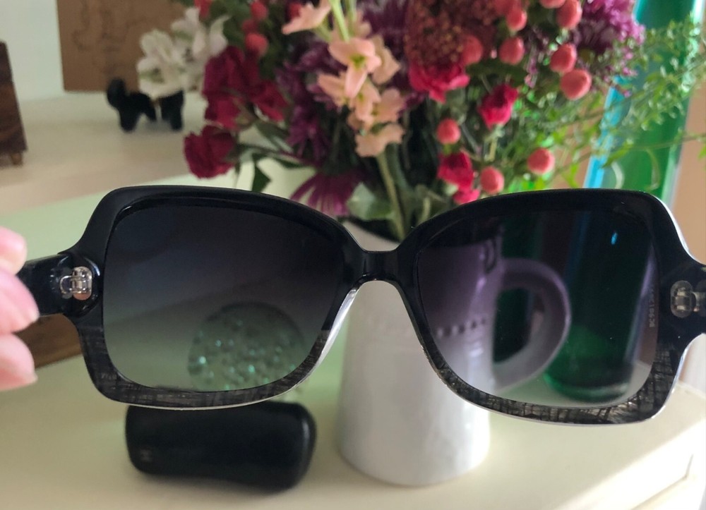 Authentic CHANEL 5177 Black Acetate Tweed Sunglasses with Case