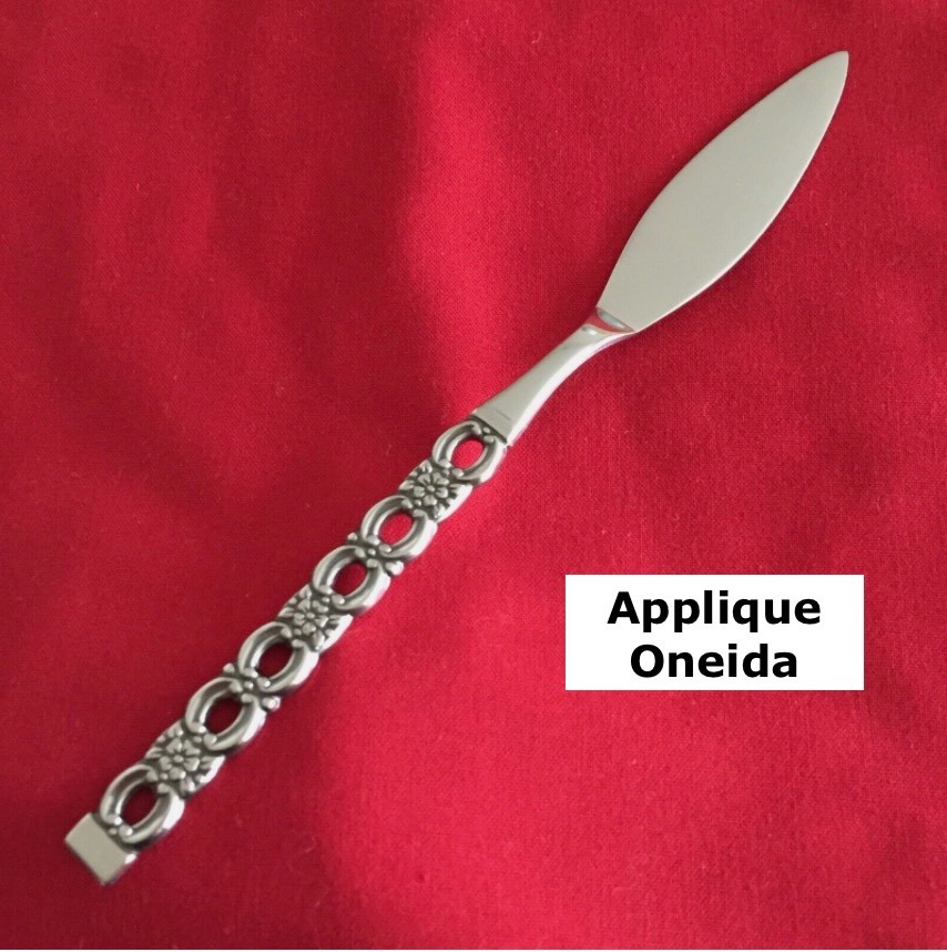 Oneida APPLIQUE Master Butter Knife 6.75 Inch Stainless Steel Flatware