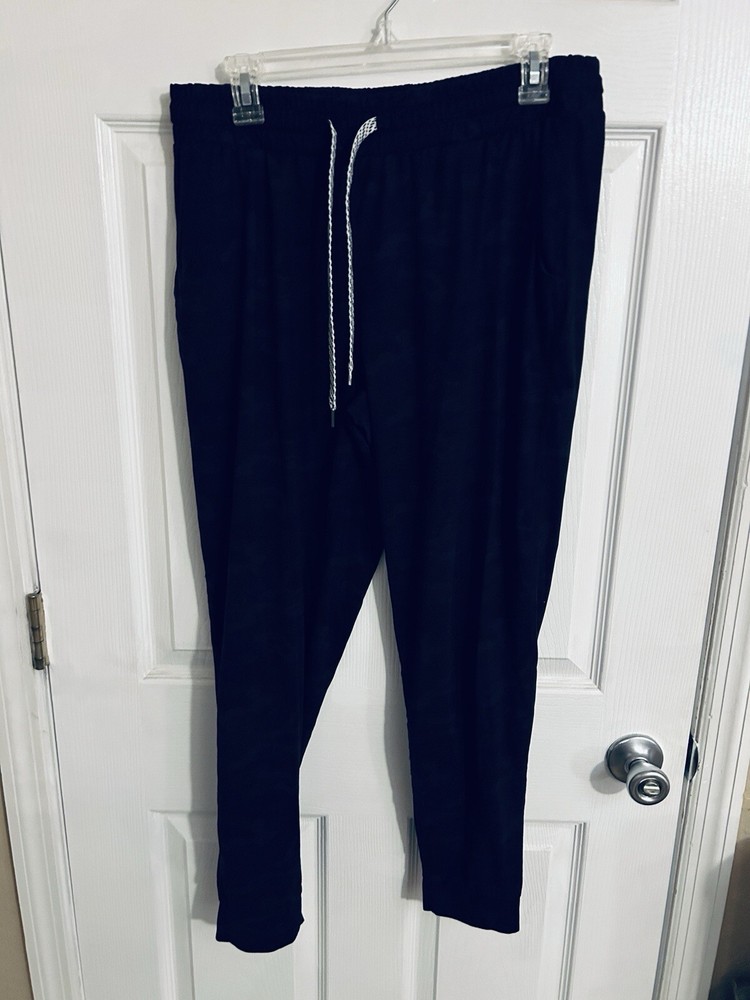Members Mark Womens Black Camo Jogger Pants Size Large-image