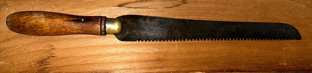 Primitive Antique Kitchen Bread Knife Bone Saw Early Tool
