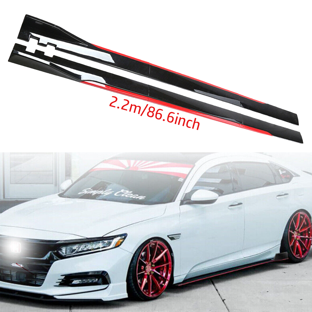 For Honda Accord 2018-2021 Side Skirt Extension Body Kit Splitter Spoiler Glossy