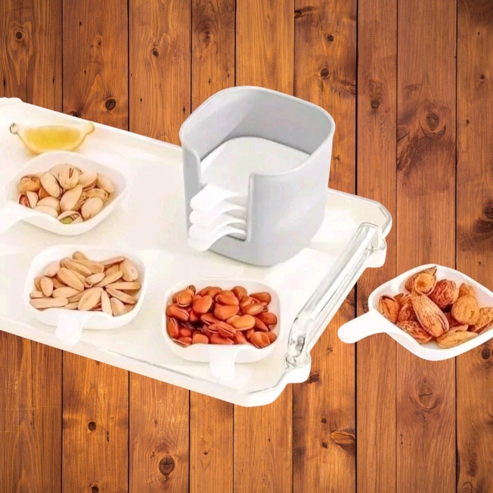 7pcs Sauce Dish Set - Mini Dipping Bowls for Snacks & Seasonings