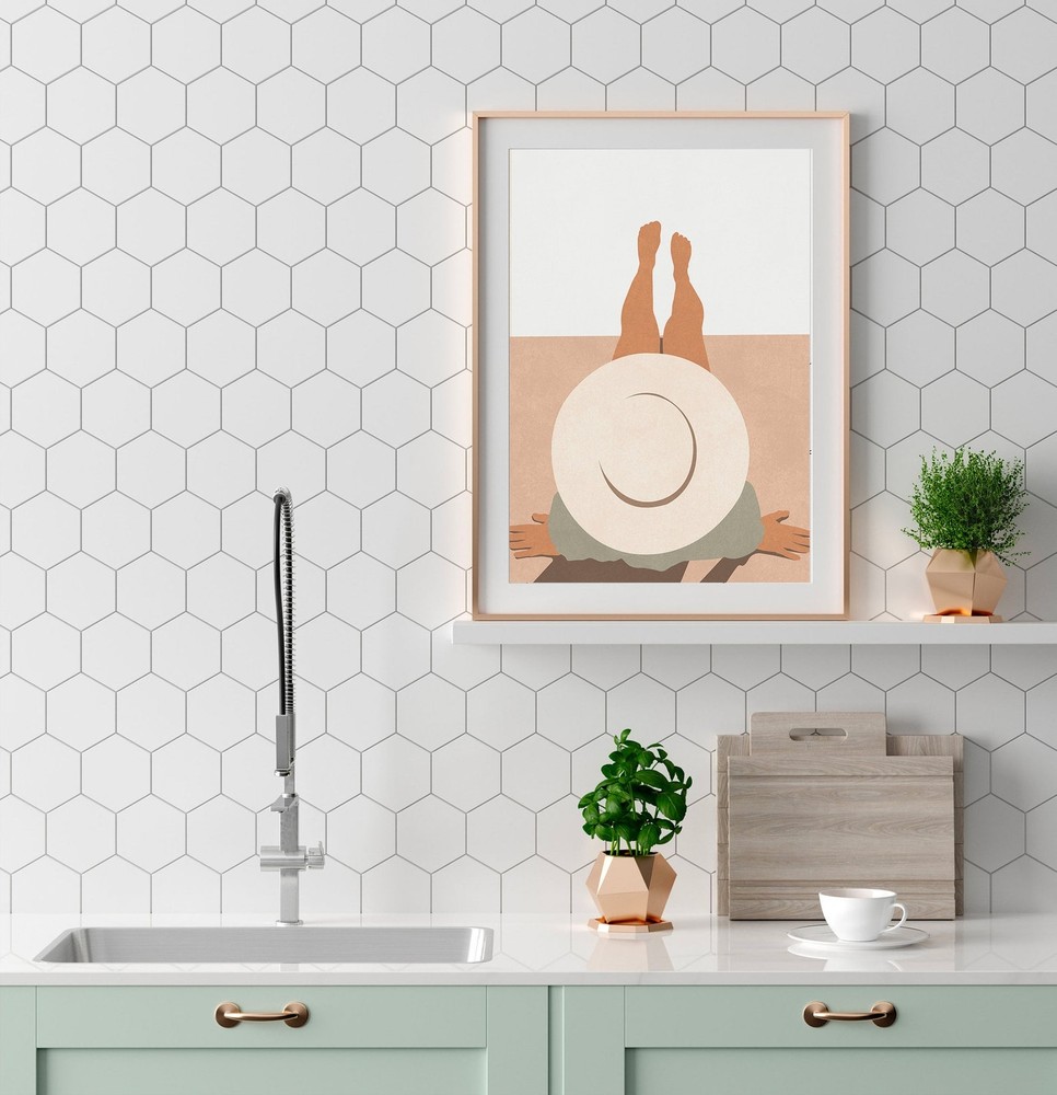 Terra Woman Art Print Minimal Woman Print Minimalist Earth Tone Wall Art Burnt