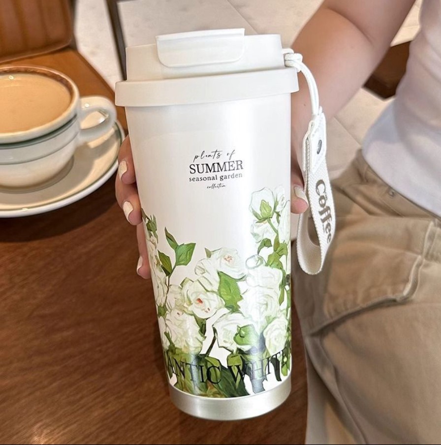17 Oz Insulated Stainless Steel Coffee Tumbler -Travel Mug - Thermal Cup