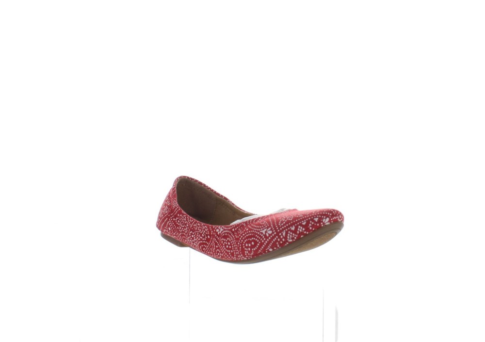 Lucky Brand Womens Emmie Red Ballet Flats Size 5.5