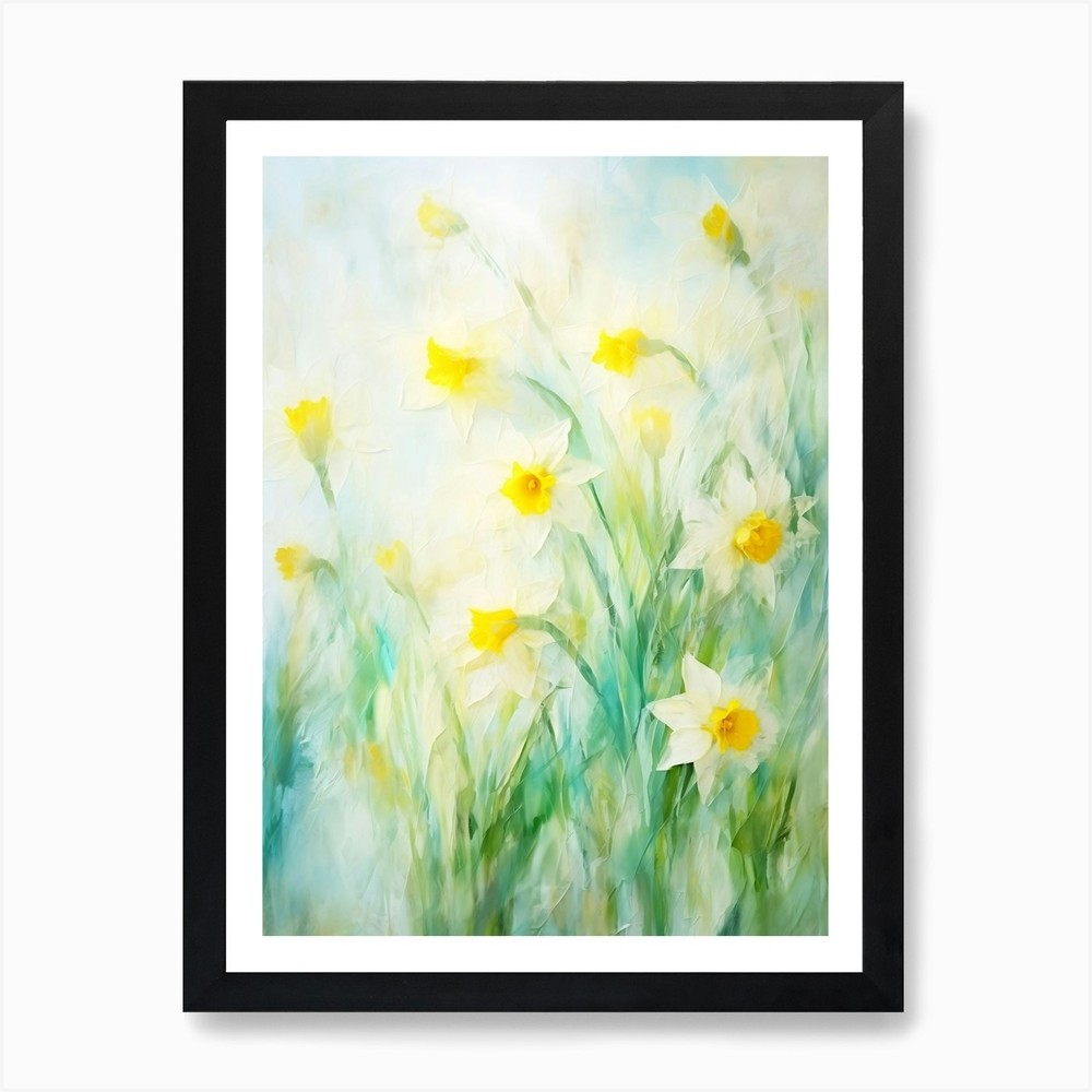 Daffodils 4 Art Print Framed Wall Art Poster Canvas Print Picture