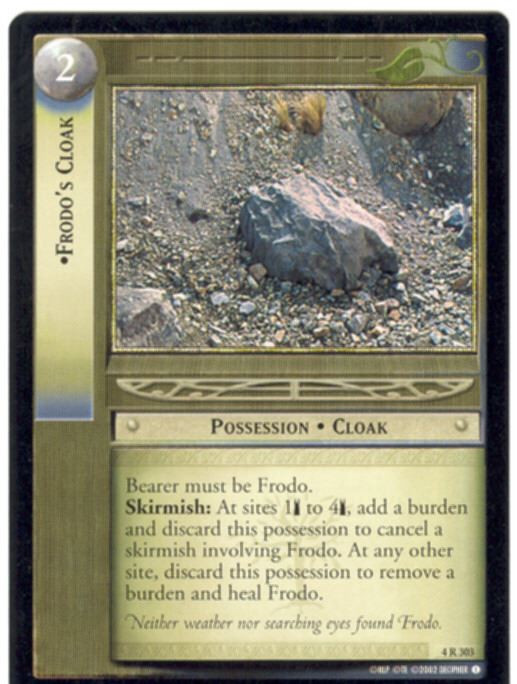 Lord Of The Rings CCG Card TTT 4.R303 Frodo's Cloak