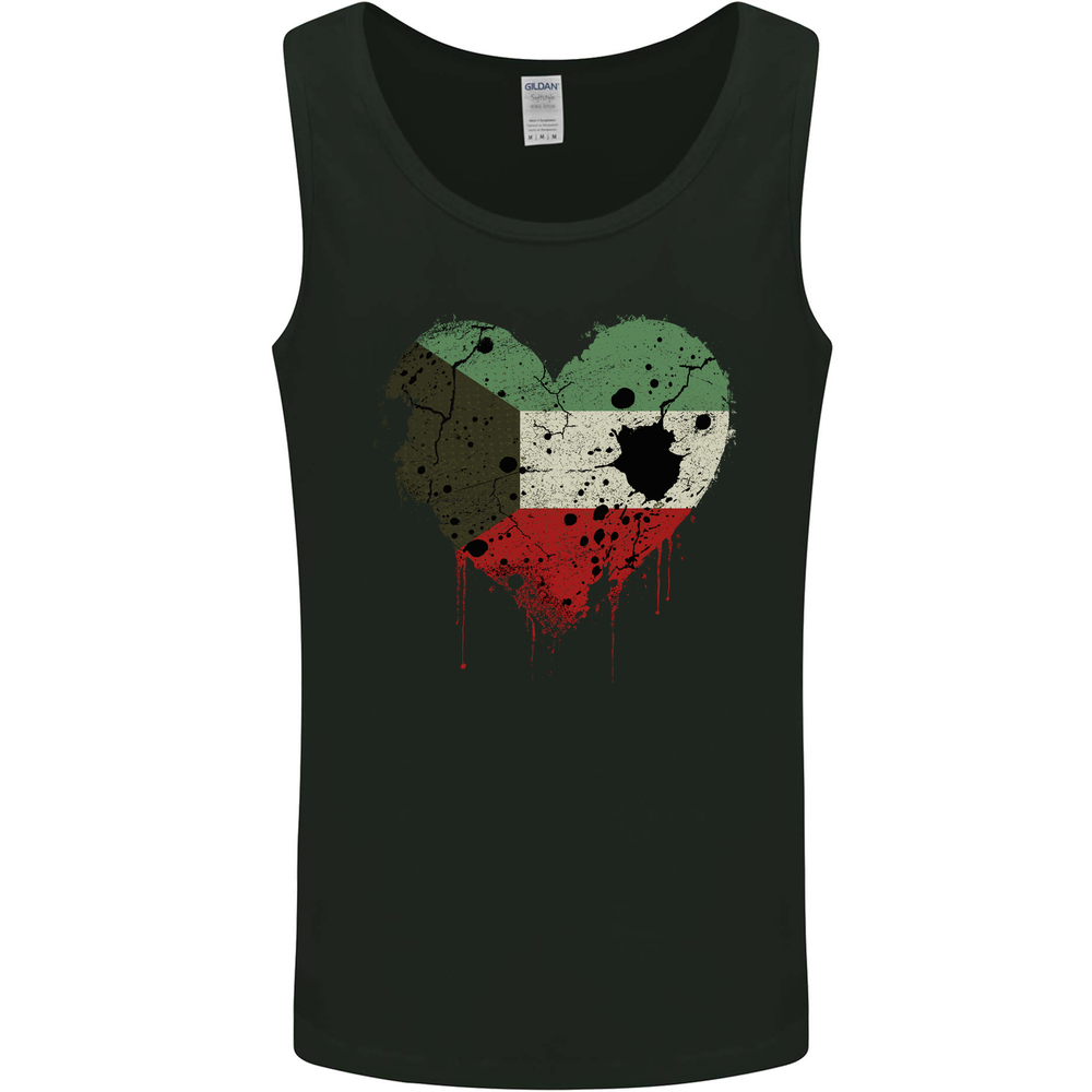 Love Kuwait Flag Kuwaiti Day Football Mens Vest Tank Top