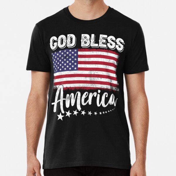 God Bless America Shirt 4Th Of July Premium T-Shirt S-5XL