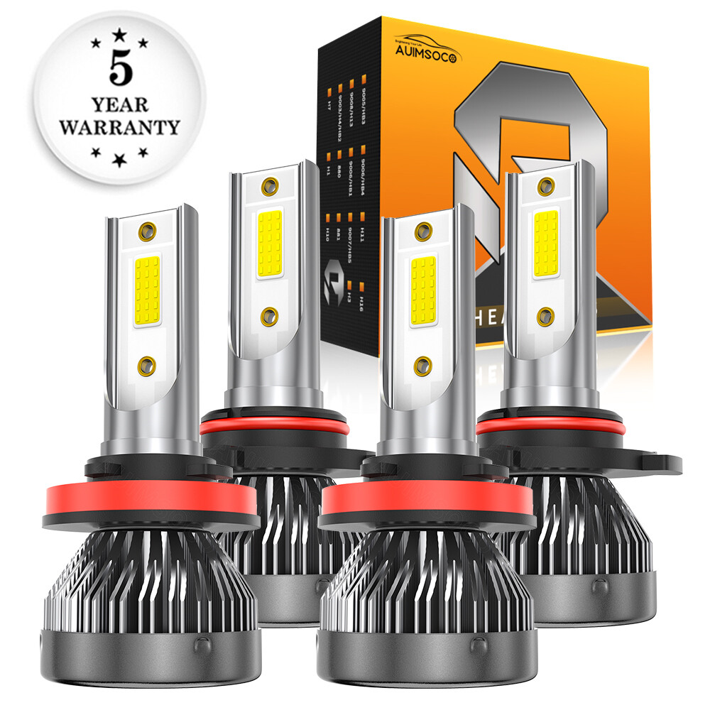 For Chevy Malibu 2013-2015 LED Headlights High Low Beam Bright White AUIMSOCO