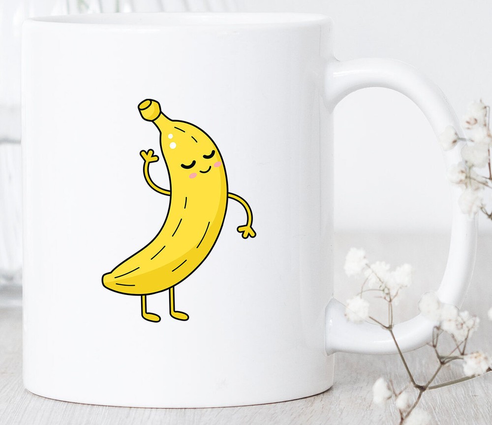 Cute Banana Coffee Mug Gift for Banana Lovers