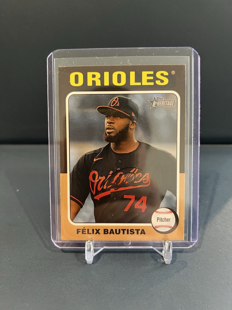 Felix Bautista 2024 Topps Heritage Flip Stock SSP /5 Baltimore Orioles #36