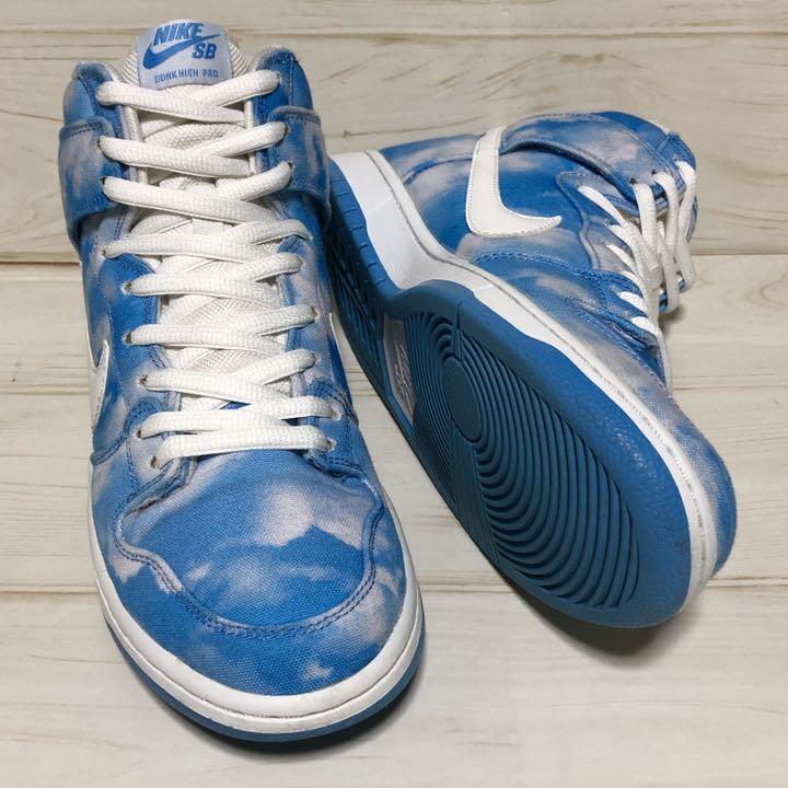 Men 9.0US Nike Dunk Sb Clouds Blue Sky Cloud Pattern Men Sneaker Original Sports