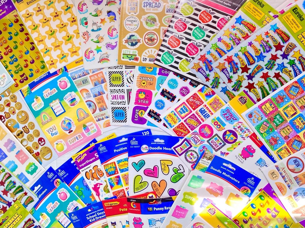 30 Sticker Bundle Kid Cartoons Lot Themes Seasons Teachers, TEENS*, Kids, Girls