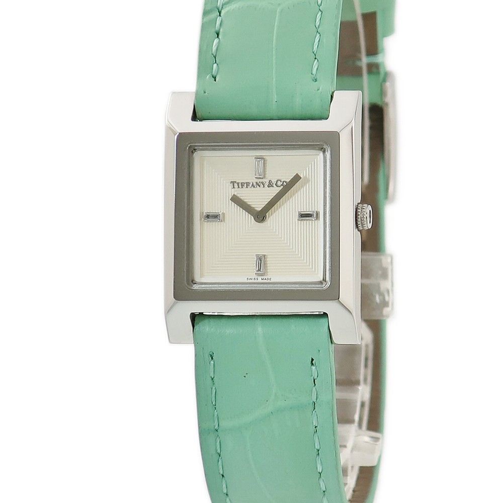 Tiffany Co. 1837 Maker s Square 67460375 Diamond Square Ivory Quartz Wom