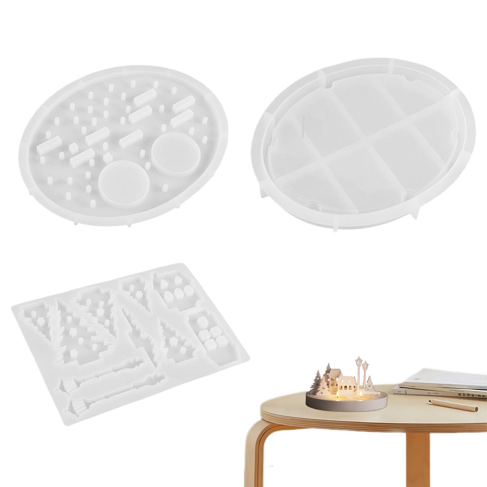 Silicone Casting Mold For Candle Holder Tabletop Ornaments Casting Reusable Mold