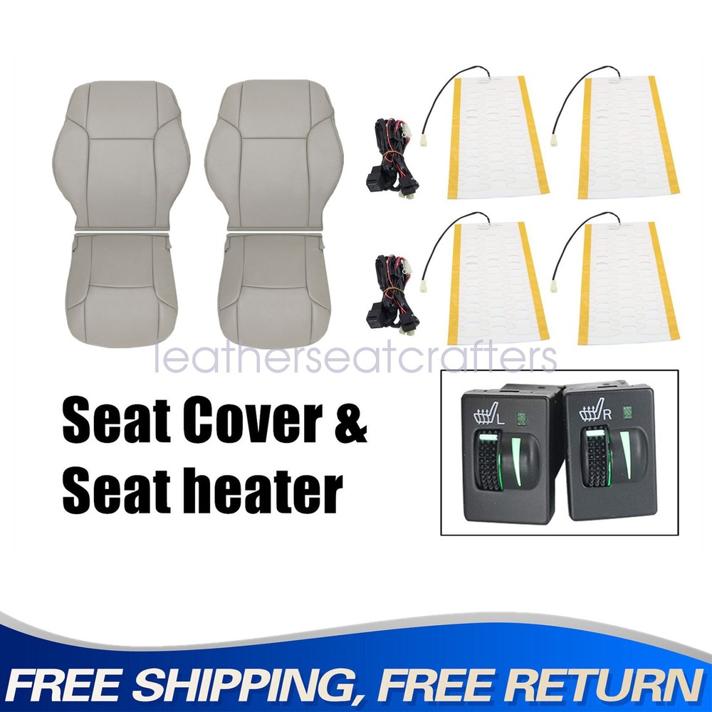 For 2003-2009 Toyota 4Runner Driver & Passenger Seat COVER & Seat heater Tan