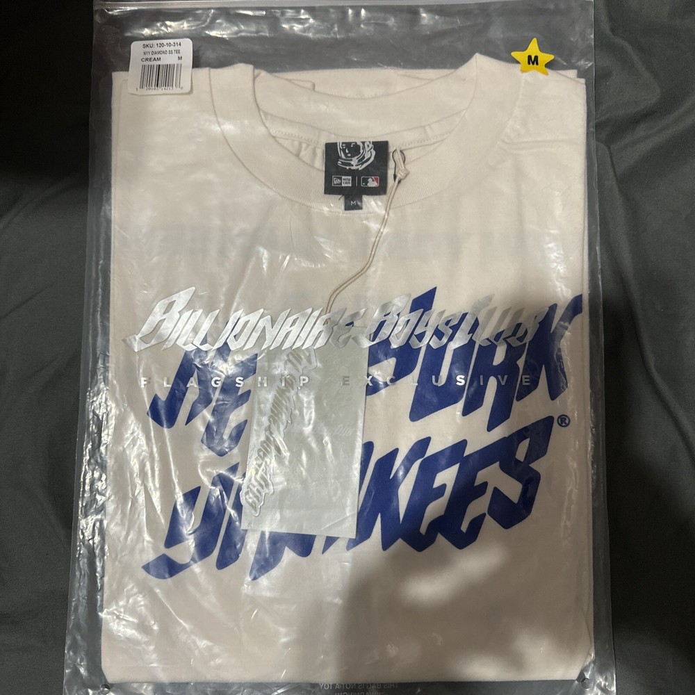 Billionaire Boys Club x New York Yankees Diamond Tee size M BBC Men's Shirt NWT