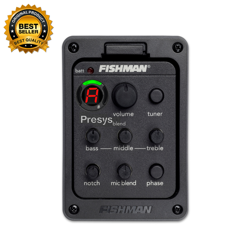 Fishman 301 Presys Guitar Piezo Pickup Mic Blend Dual Model Preamp Tuner