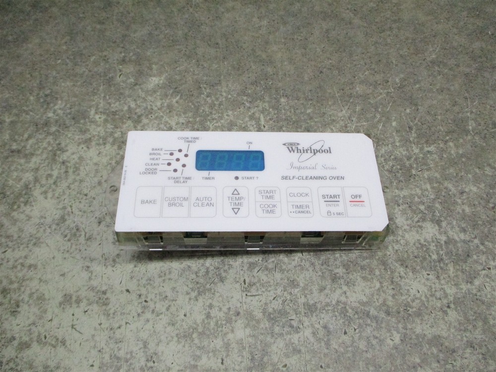 Whirlpool Range Control Board with Cracked Screw Holes Part 8522997 6610456