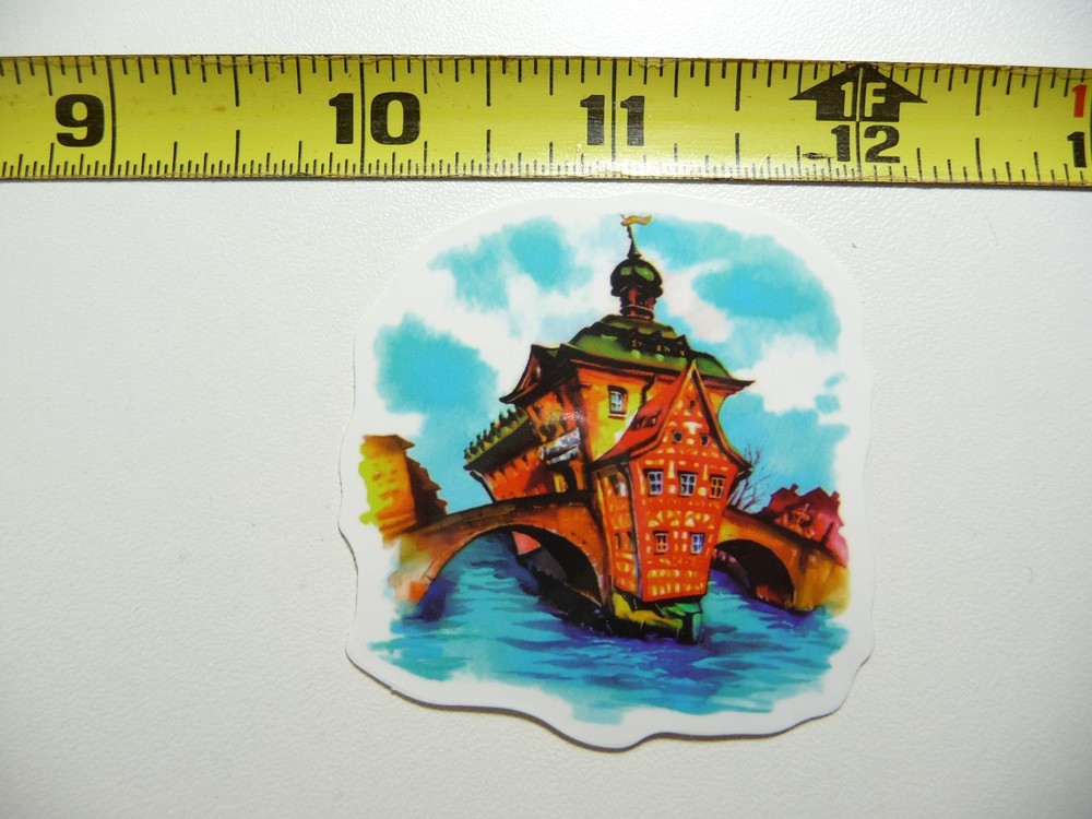 CITY HALL BAMBERG GERMANY DECAL STICKER LANDMARK TOURIST DESTINATION LAPTOP