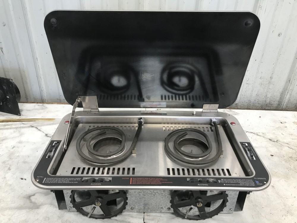 Boat Kenyon alcohol and electric dual burner stove range Marine RV