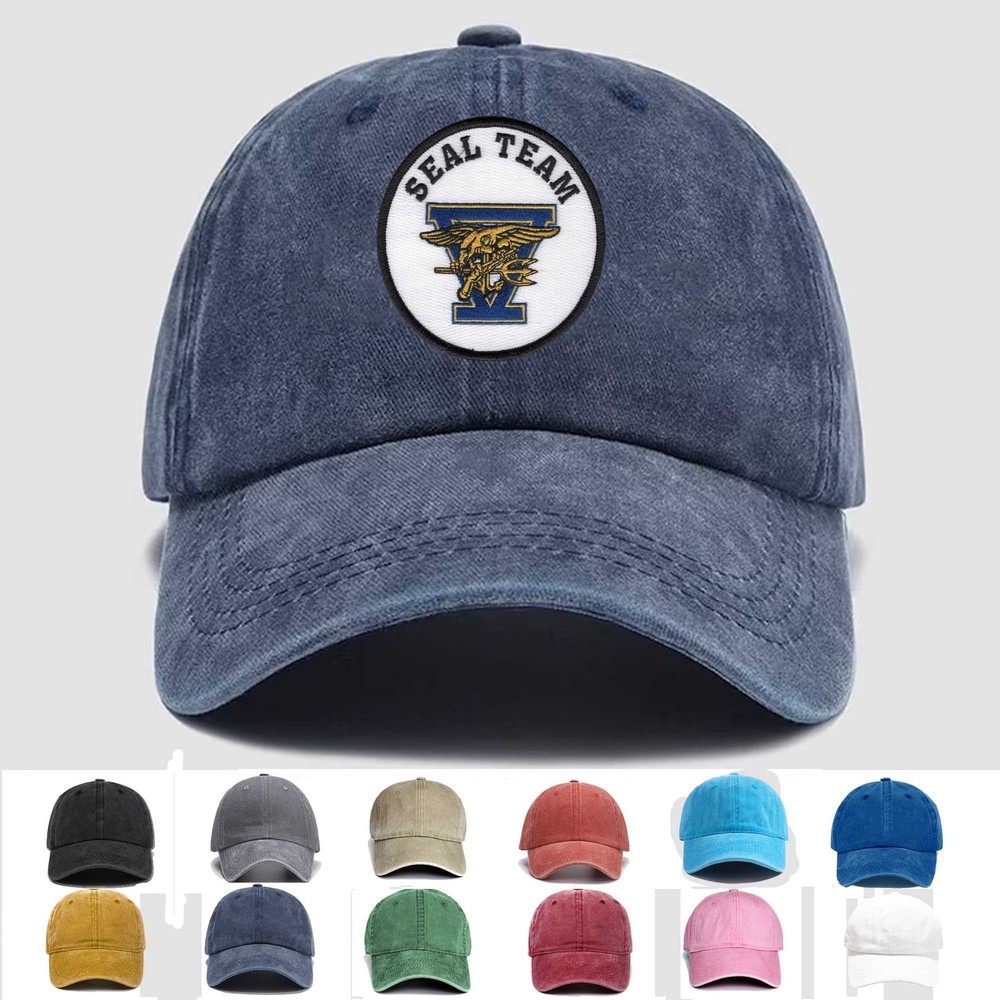 Custom Embroidered Veteran Trucker Hat - Seal Team 5 Military Cap