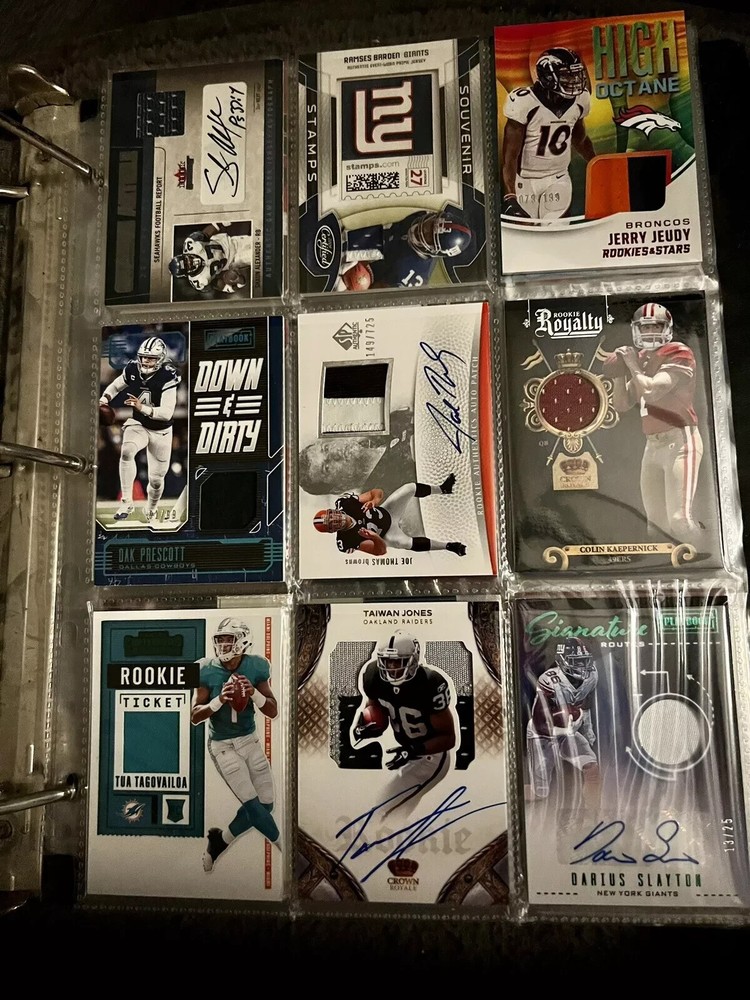 FLASH Sale NFL SP RC #'d Jersey Patch Auto Autograph Insert Lot - AMAZING VALUE-image